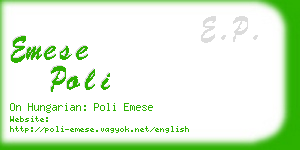 emese poli business card